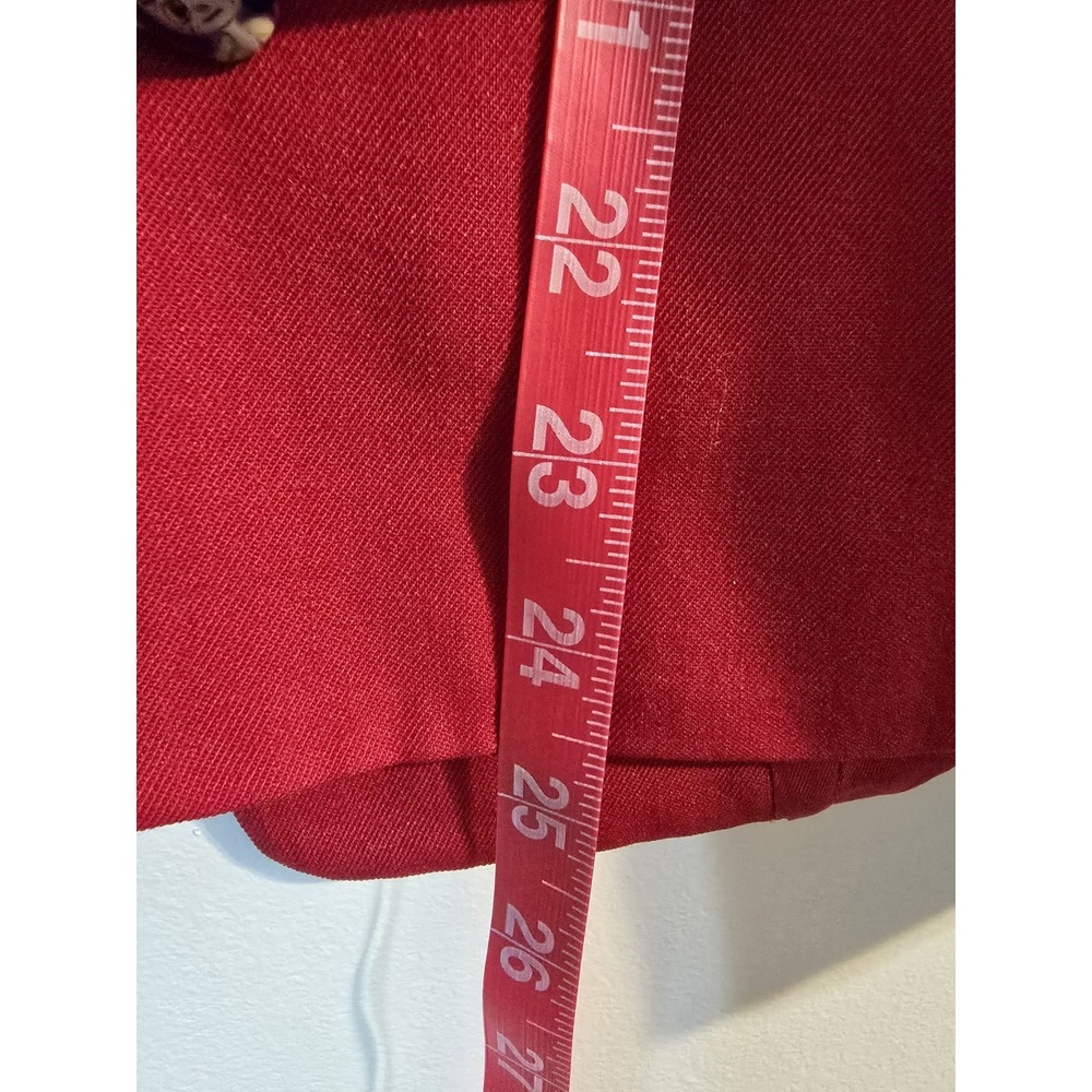 Austin‎ Reed Red Blazer with Gold Accent size 6 Petite READ - Picture 11 of 11